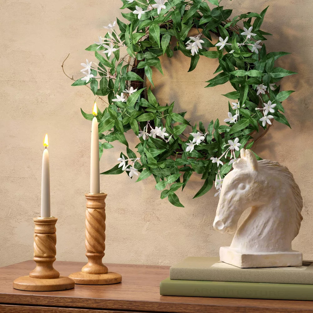 Artificial Jasmine Decorative Wreath