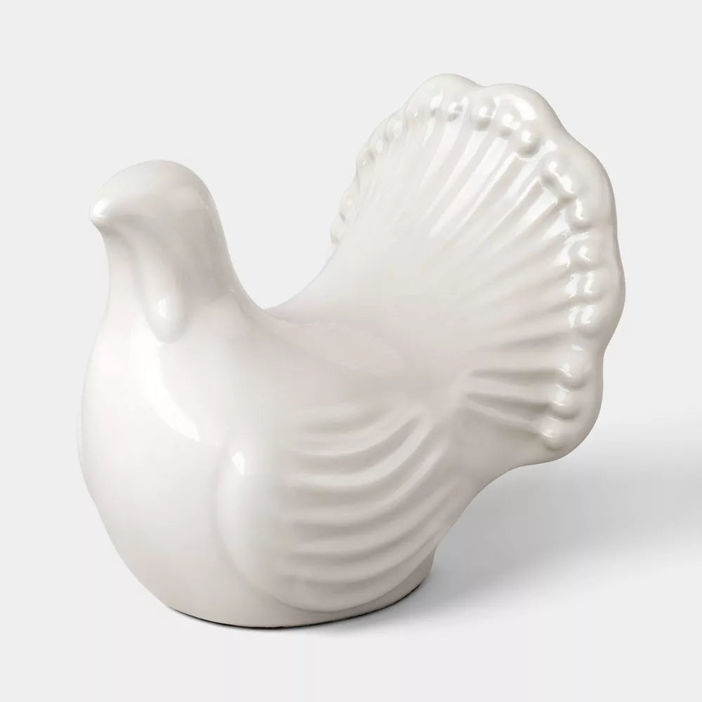 Beaded Ceramic Fall Turkey Desktop Decoration