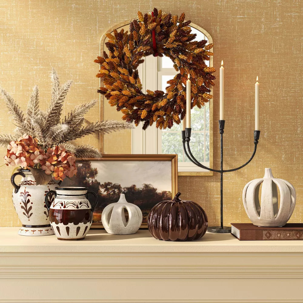20 Inch Hops Fall Decorative Wreath