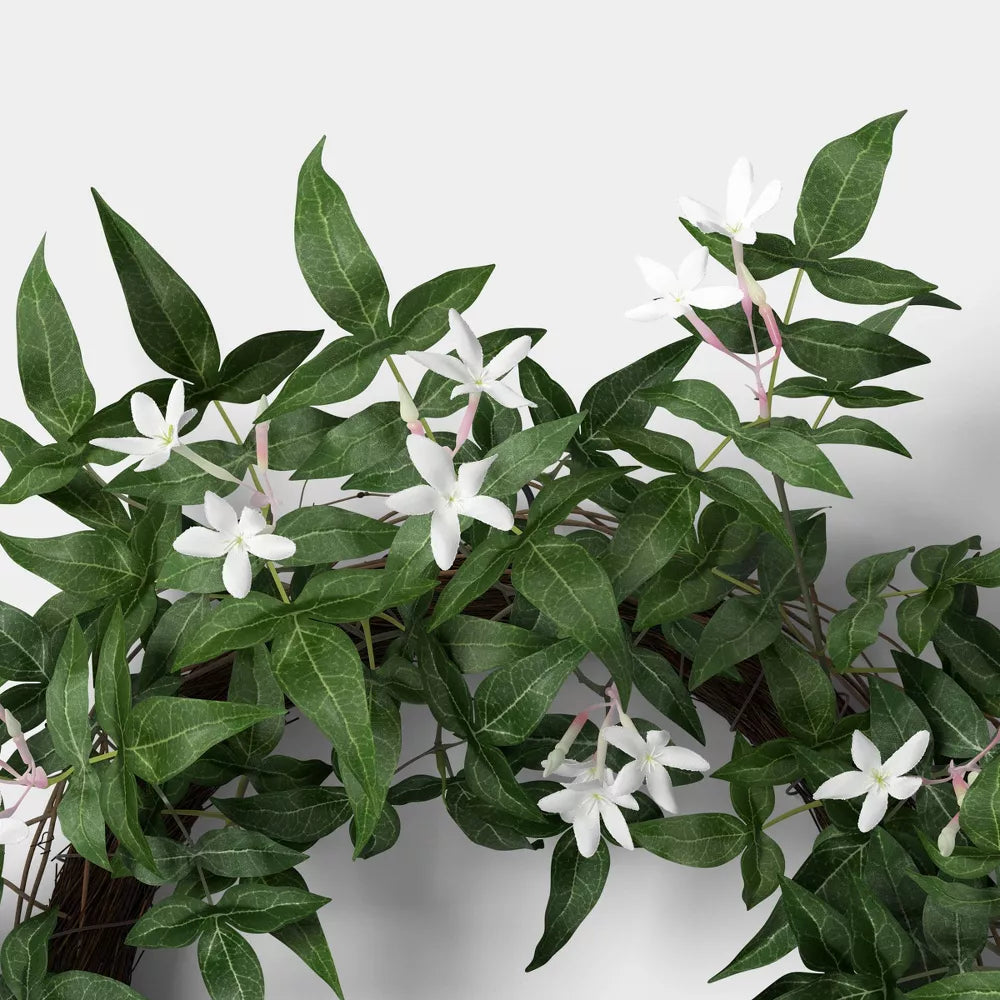 Artificial Jasmine Decorative Wreath