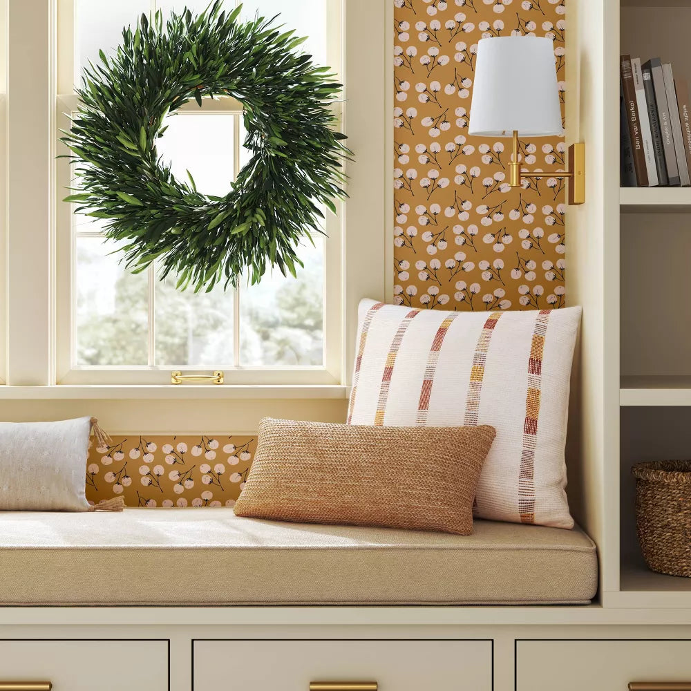 Preserved Olive Leaf Decorative Wreath